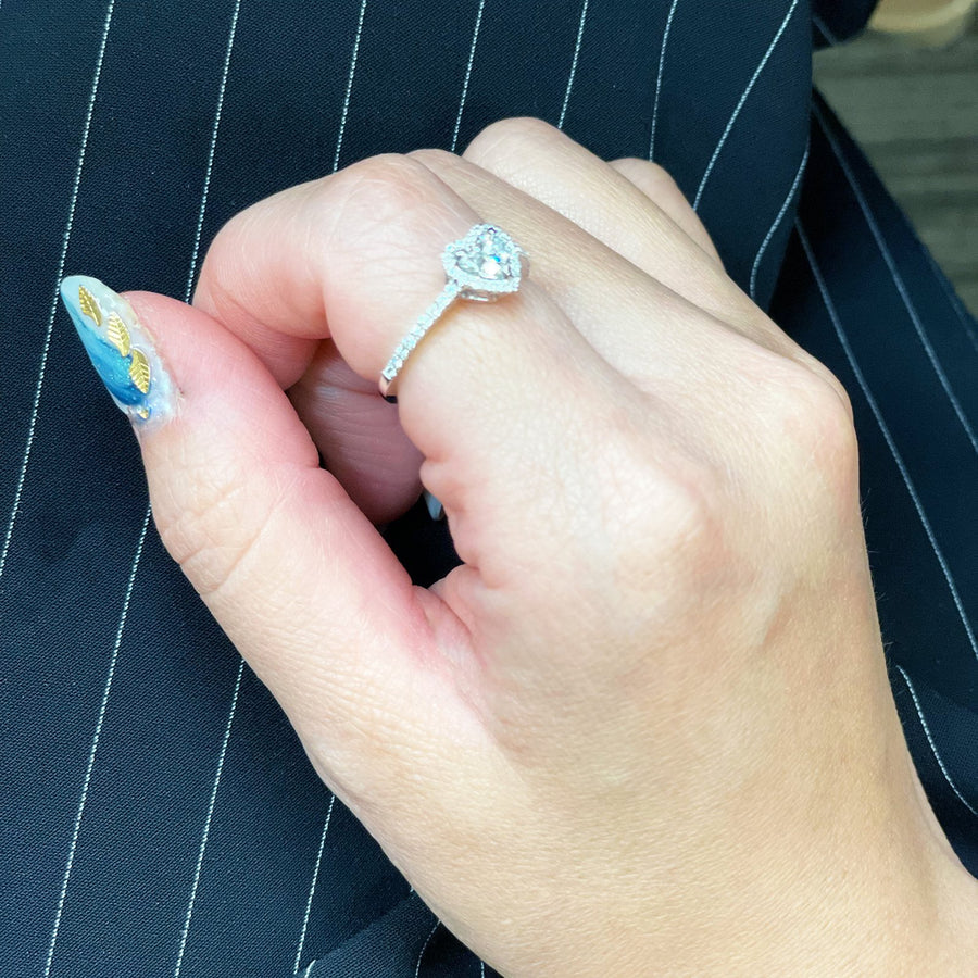 Heart-shaped Diamond Ring - DRUJD00497