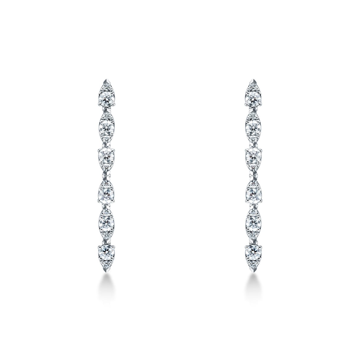Hearts On Fire Aerial Dewdrop Stiletto Diamond Earrings - HFEAERDS01218W