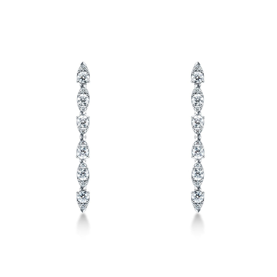 Hearts On Fire Aerial Dewdrop Stiletto Diamond Earrings - HFEAERDS01218W