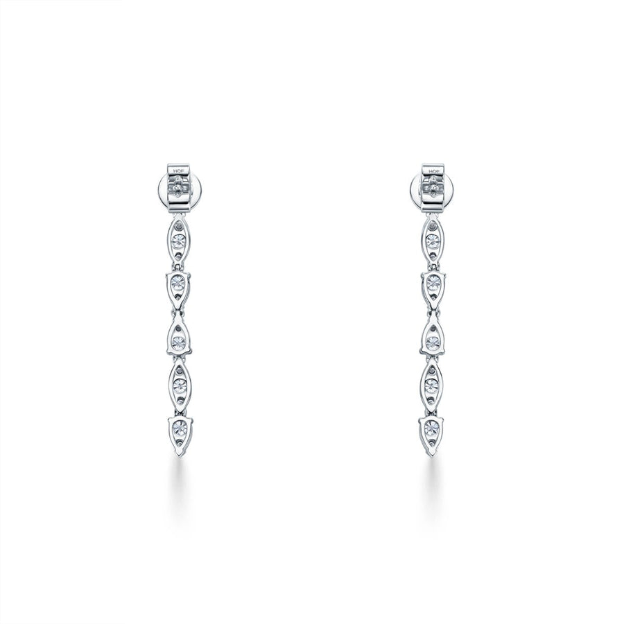 Hearts On Fire Aerial Dewdrop Stiletto Diamond Earrings - HFEAERDS01218W