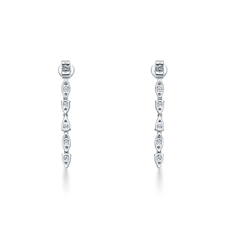 Hearts On Fire Aerial Dewdrop Stiletto Diamond Earrings-Hearts On Fire Aerial Dewdrop Stiletto Diamond Earrings - HFEAERDS01218W