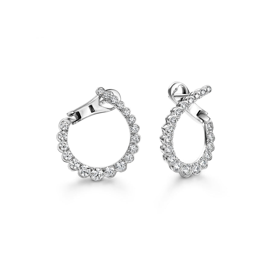 Hearts On Fire Aerial Regal Diamond Hoop Earrings - HOOPAERS00988W