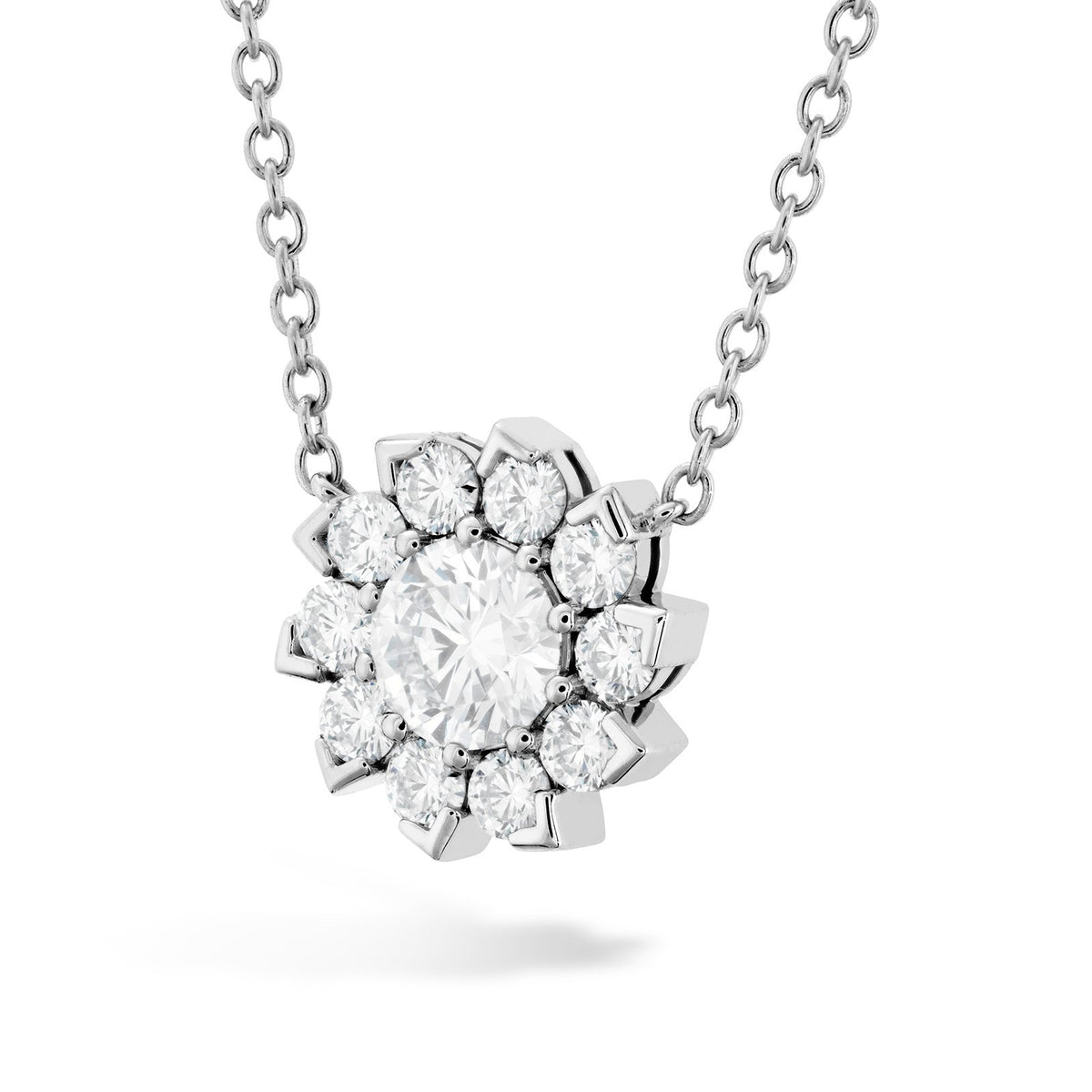 Hearts On Fire Aerial Sol Halo Necklace -