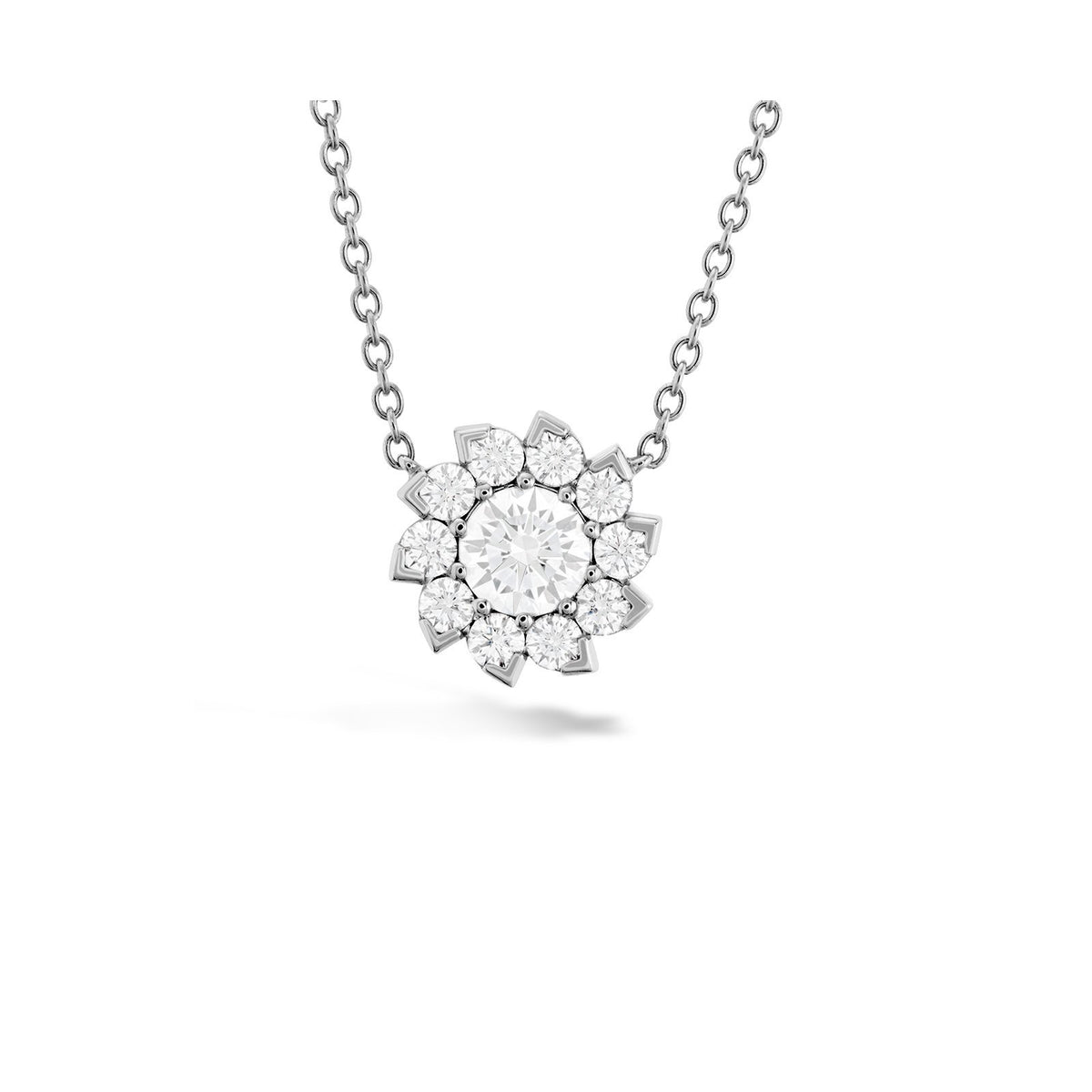 Hearts On Fire Aerial Sol Halo Necklace -