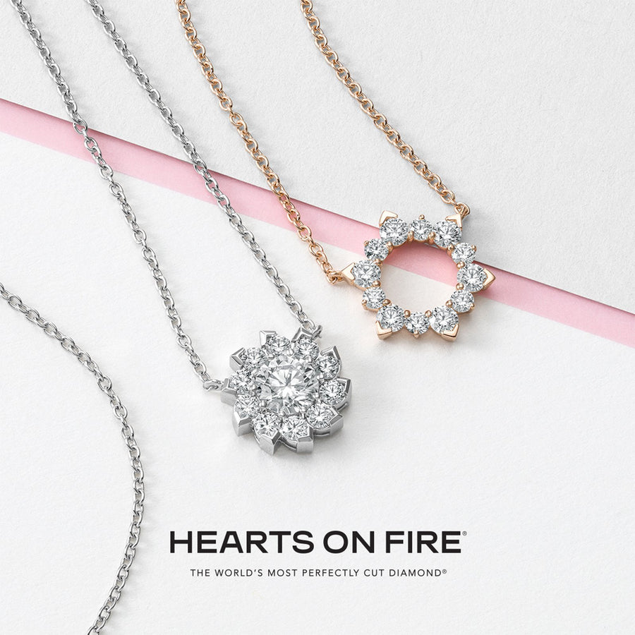 Hearts On Fire Aerial Sol Halo Necklace -