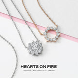 Hearts On Fire Aerial Sol Halo Necklace-Hearts On Fire Aerial Sol Halo Necklace -