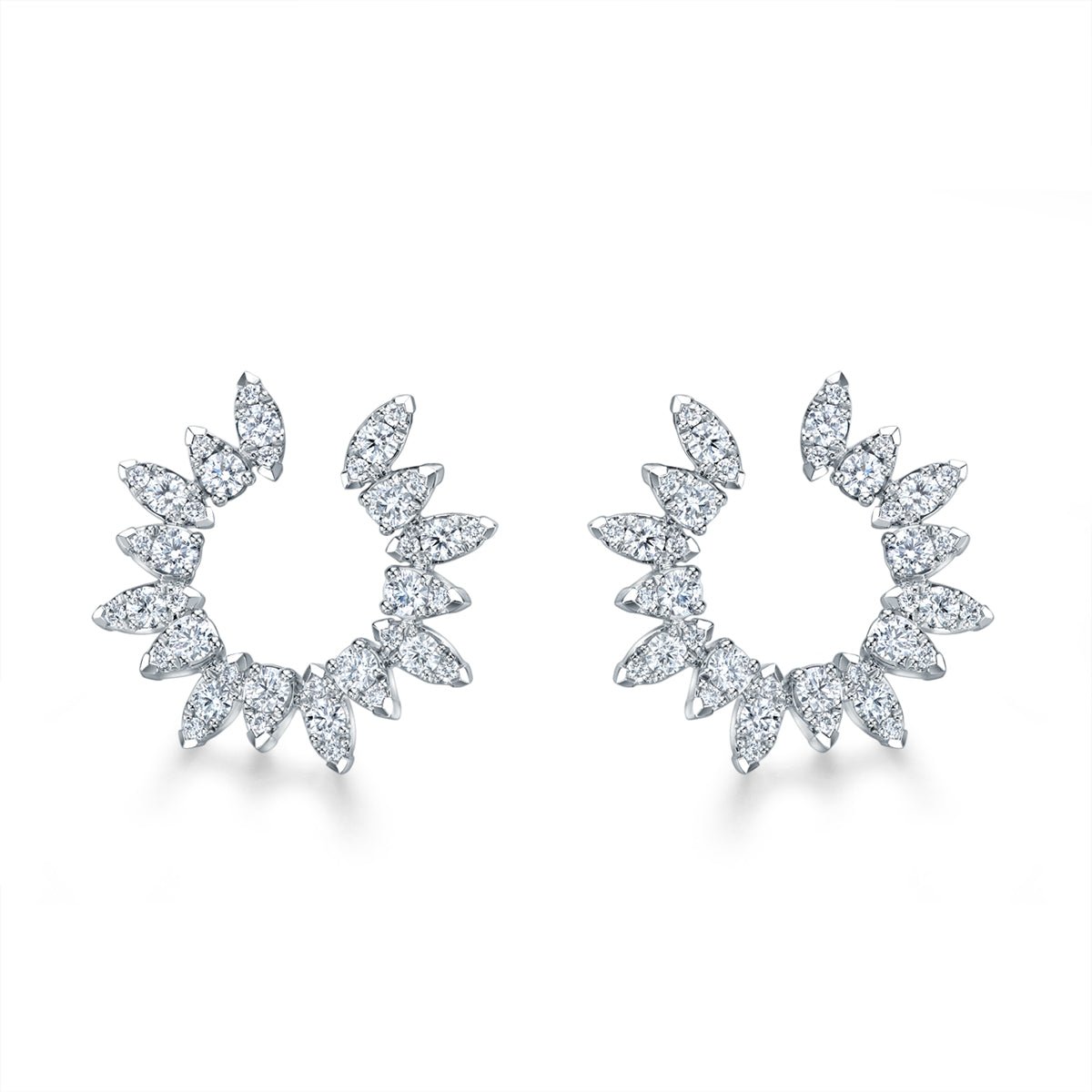 Hearts On Fire Aerial Sunburst Wrap Earrings - HFEAERSW01258W
