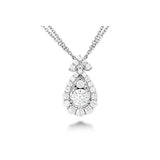 Hearts On Fire Aerial Victorian Halo Drop Necklace -