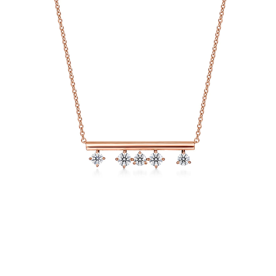 Hearts On Fire Barre Diamond Bar Necklace - UU2838-R