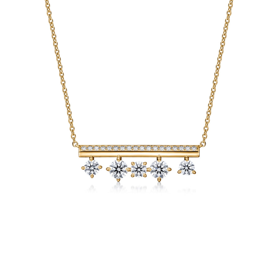 Hearts On Fire Barre Diamond Bar Necklace - UU2839-Y