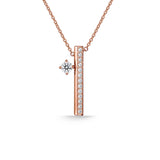 Hearts On Fire Barre Vertical Bar Necklace - UU2841-R