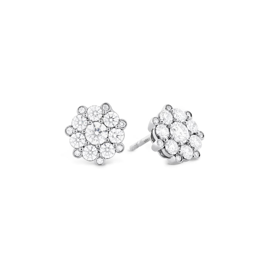 Hearts On Fire Beloved Cluster Diamond Stud Earrings -