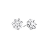 Hearts On Fire Beloved Cluster Diamond Stud Earrings-Hearts On Fire Beloved Cluster Diamond Stud Earrings -