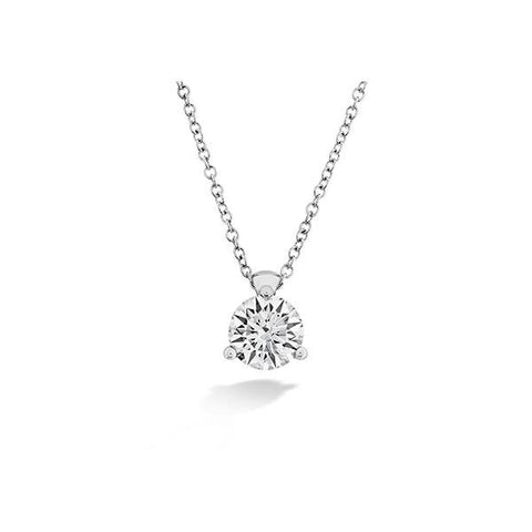 Hearts On Fire Classic 3 Prong Diamond Necklace-Hearts On Fire Classic 3 Prong Diamond Necklace -