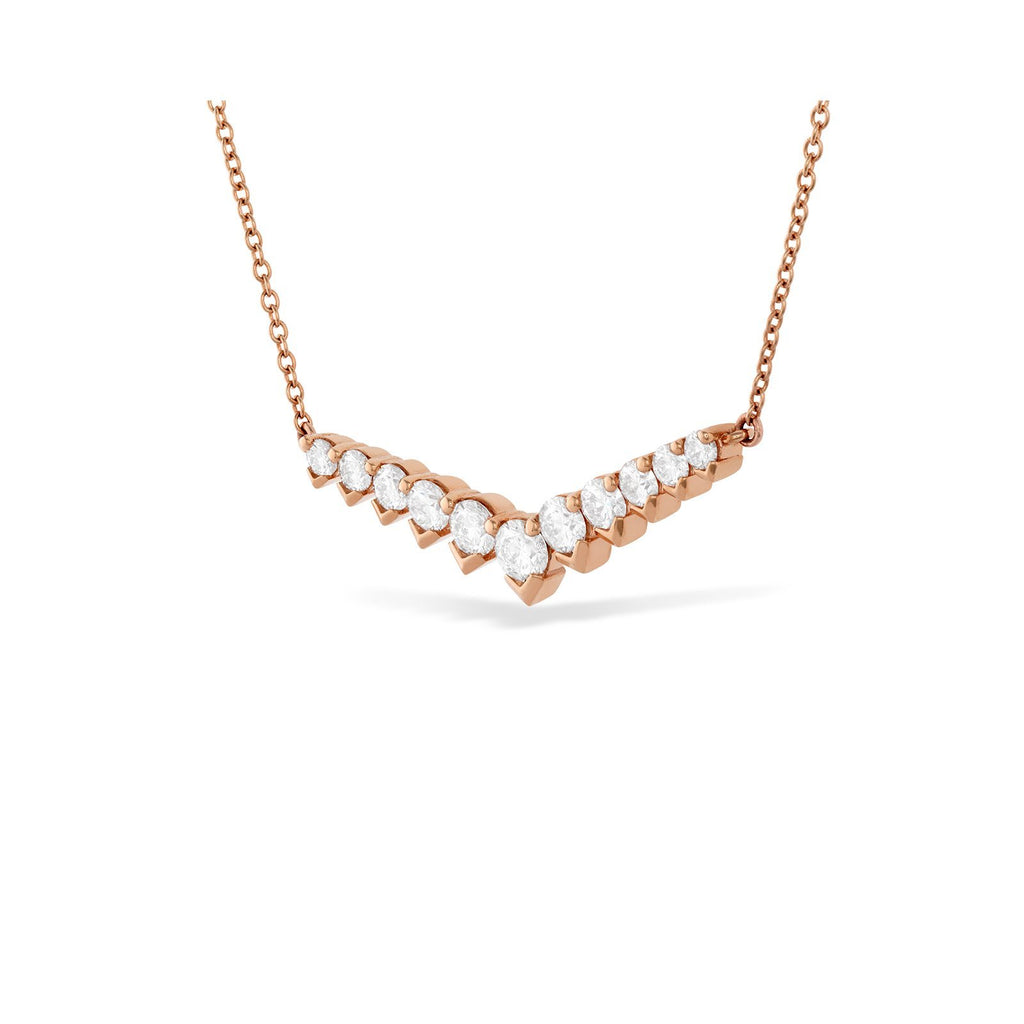 Hearts On Fire Diamond V Necklace -