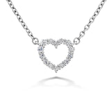 Hearts On Fire Heart Diamond Necklace - HFPSIGH00118W