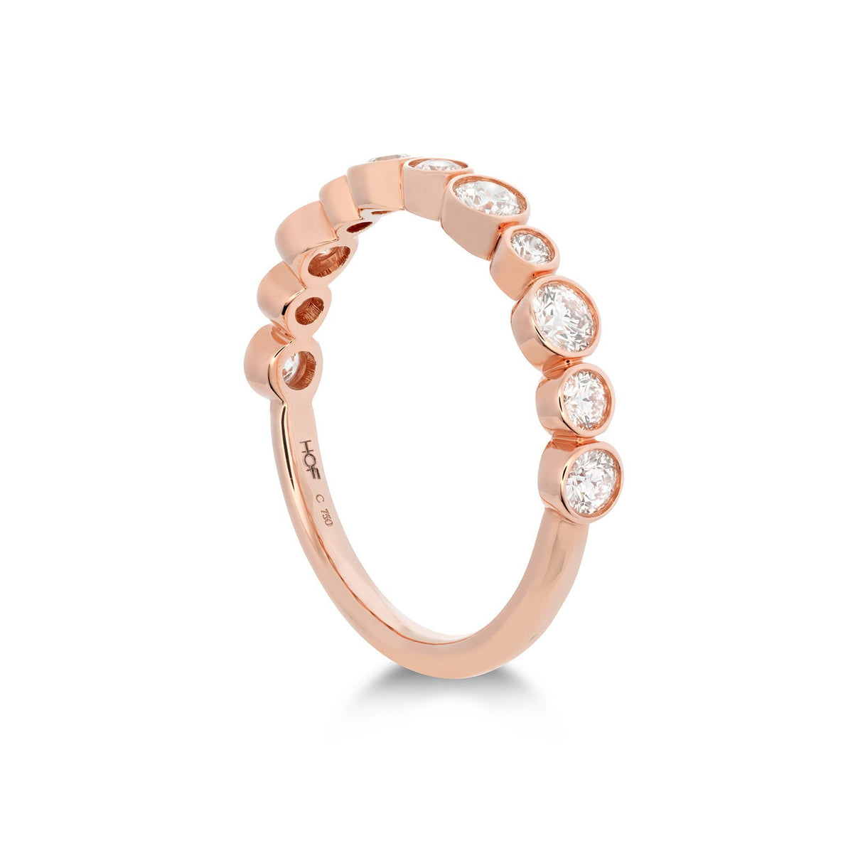 Hearts On Fire Hof Bezel Diamond Band -