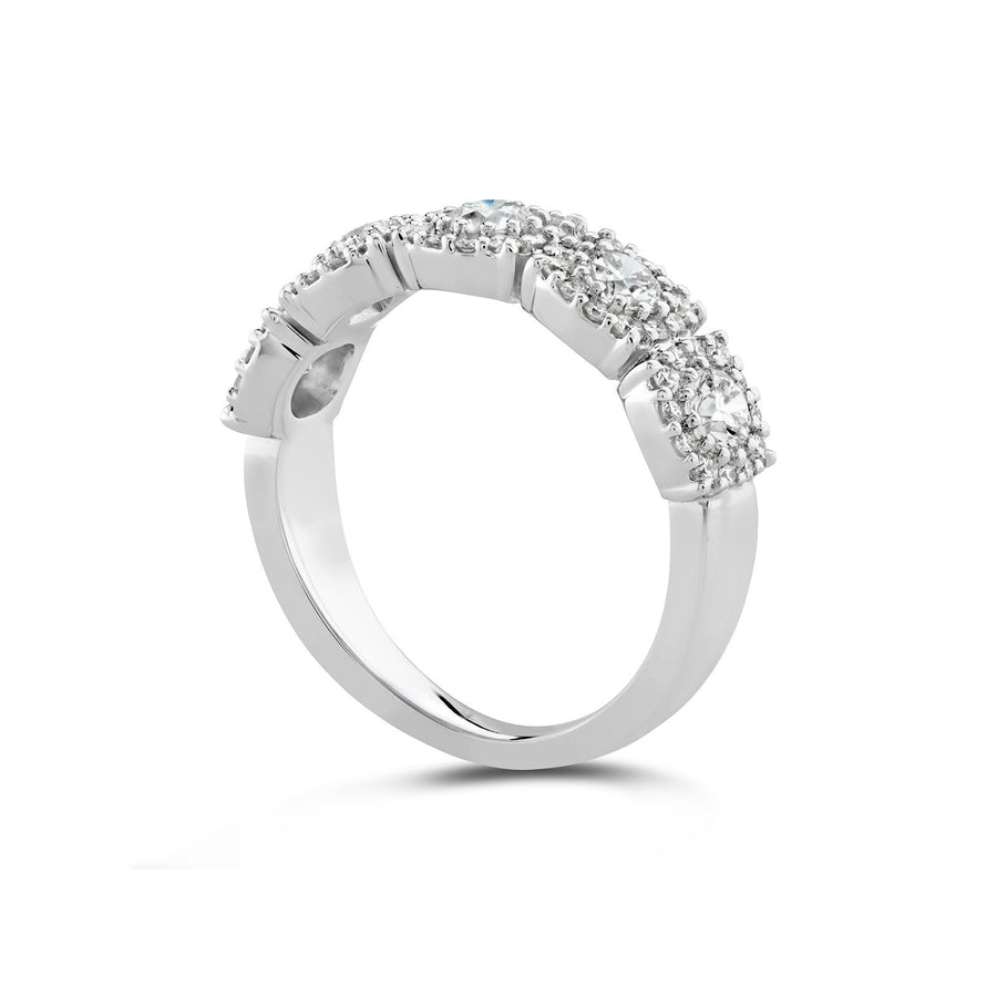 Hearts On Fire Hof Custom Halo Diamond Band -