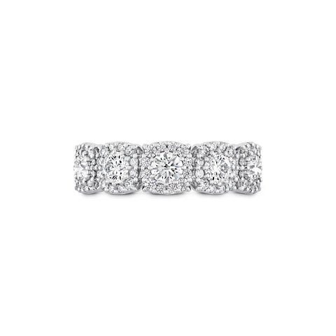 Hearts On Fire Hof Custom Halo Diamond Band-Hearts On Fire Hof Custom Halo Diamond Band -