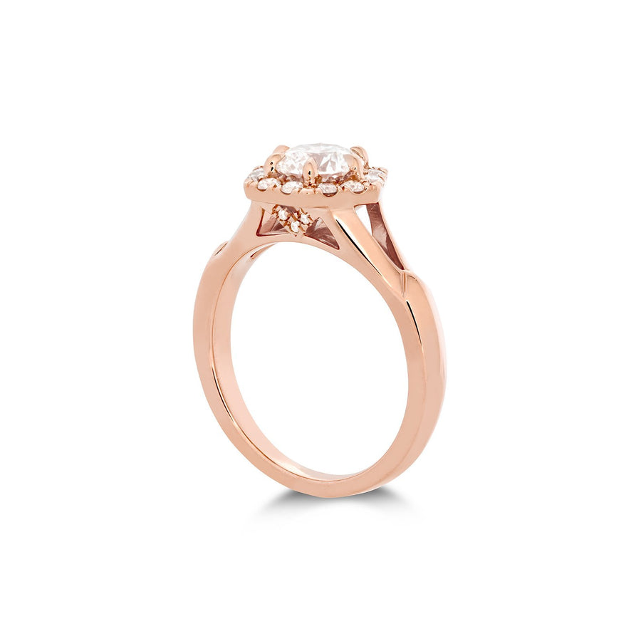 Hearts On Fire Hof Hexagonal Split Shank Engagement Ring -
