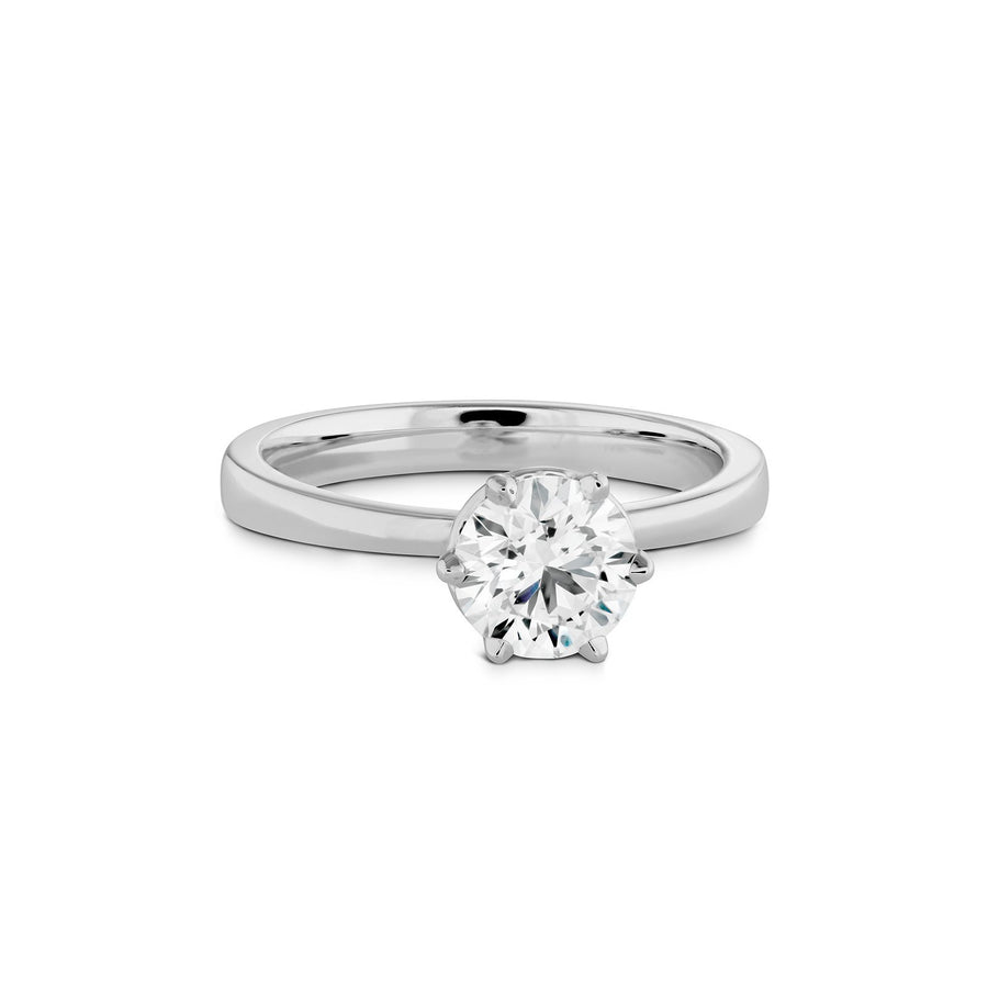 Hearts On Fire Hof Signature 6 Prong Solitaire Engagement Ring -