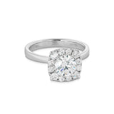Hearts On Fire Hof Signature Halo Engagement Ring -