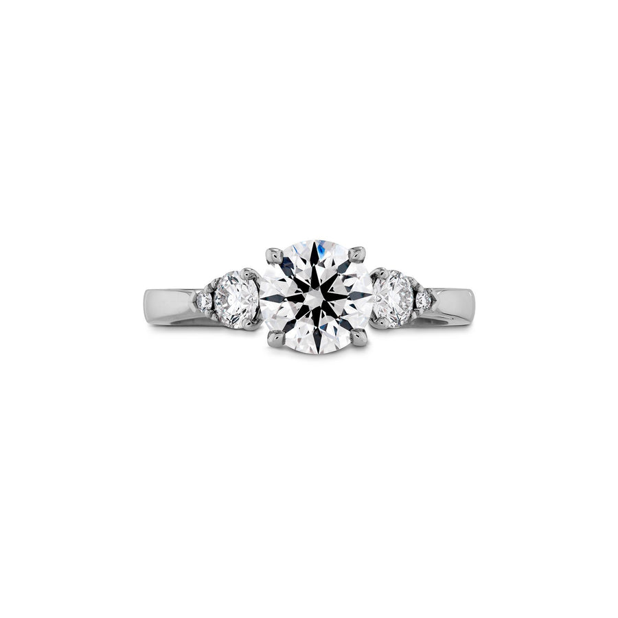 Hearts On Fire Hof Signature Three Stone Engagement Ring -