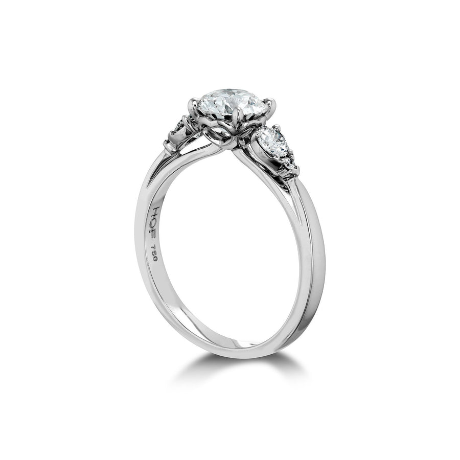 Hearts On Fire Hof Signature Three Stone Engagement Ring -