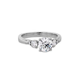 Hearts On Fire Hof Signature Three Stone Engagement Ring -