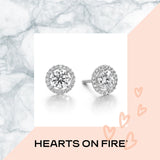 Hearts On Fire Joy Stud Earrings-Hearts On Fire Joy Stud Earrings -