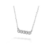 Hearts On Fire Liliana Milgrain Diamond Bar Necklace-Hearts On Fire Liliana Milgrain Diamond Bar Necklace -