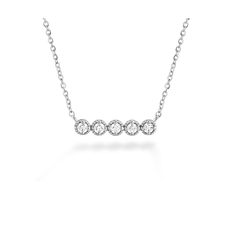 Hearts On Fire Liliana Milgrain Diamond Bar Necklace -