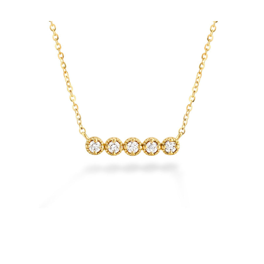 Hearts On Fire Liliana Milgrain Diamond Bar Necklace -