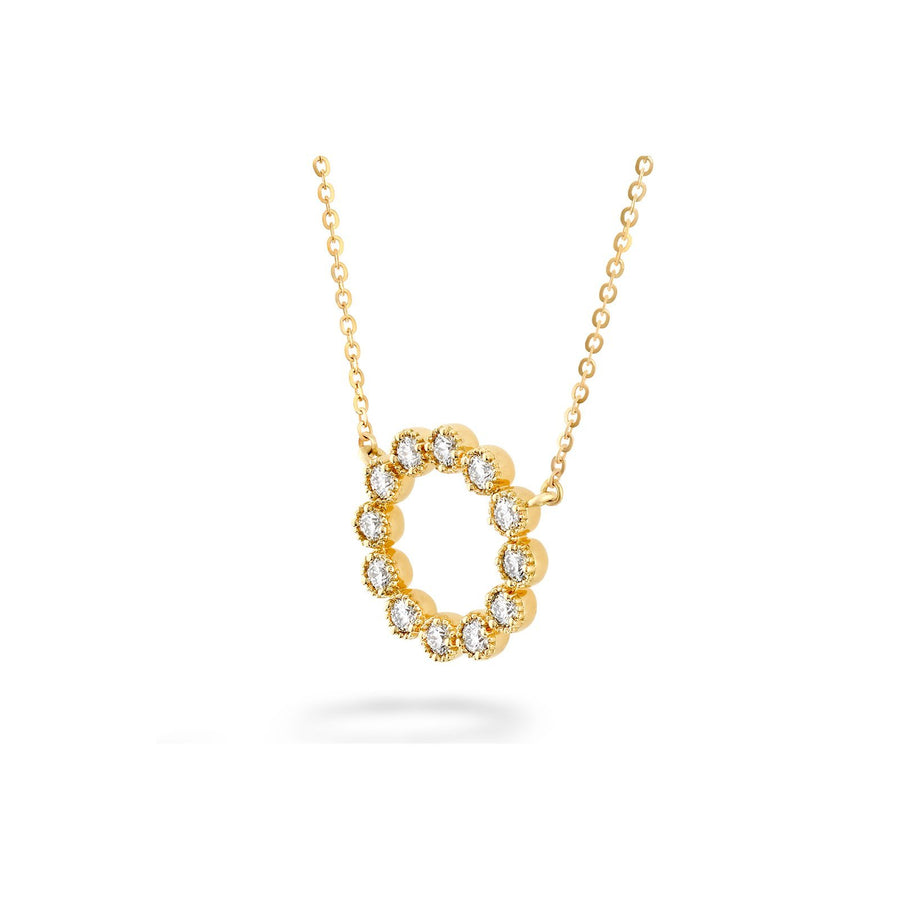 Hearts On Fire Liliana Milgrain Diamond Circle Pendant -