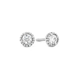 Hearts On Fire Liliana Milgrain Single Diamond Stud Earrings -