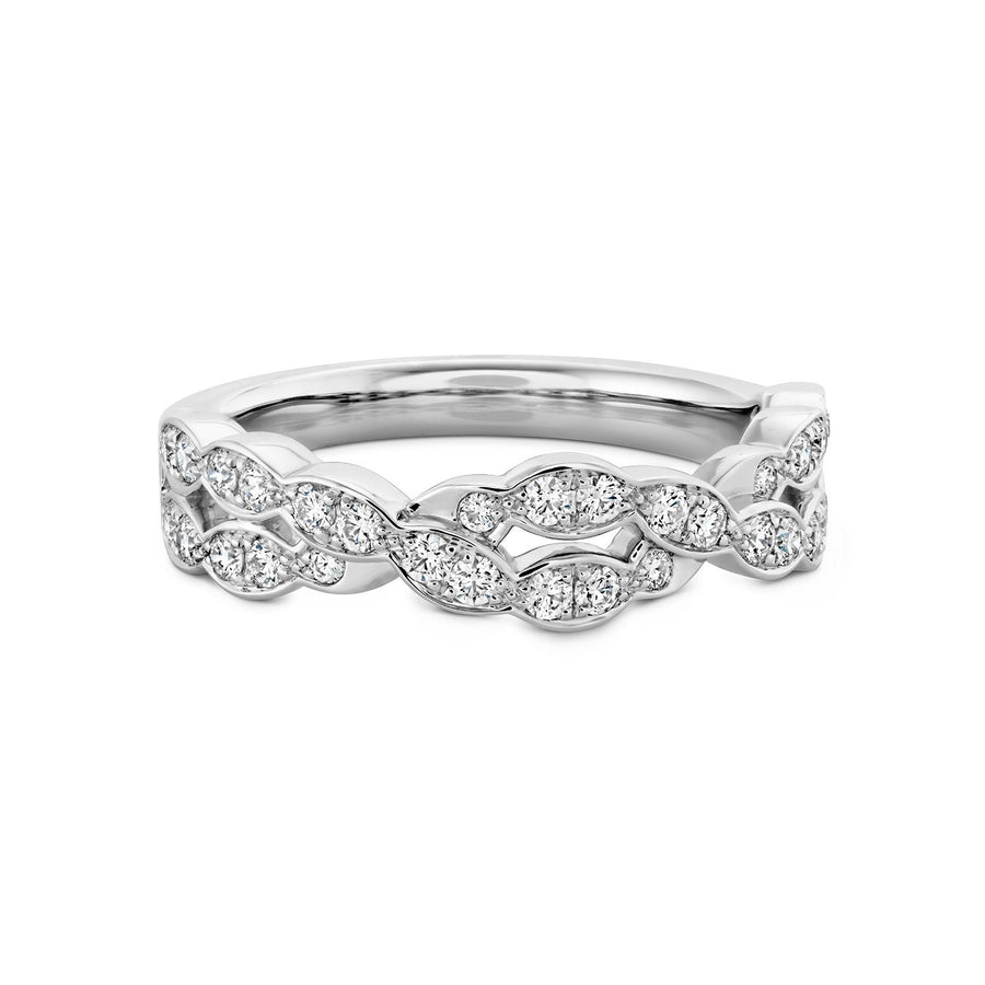 Hearts On Fire Lorelei Floral Diamond Double Twist Band -