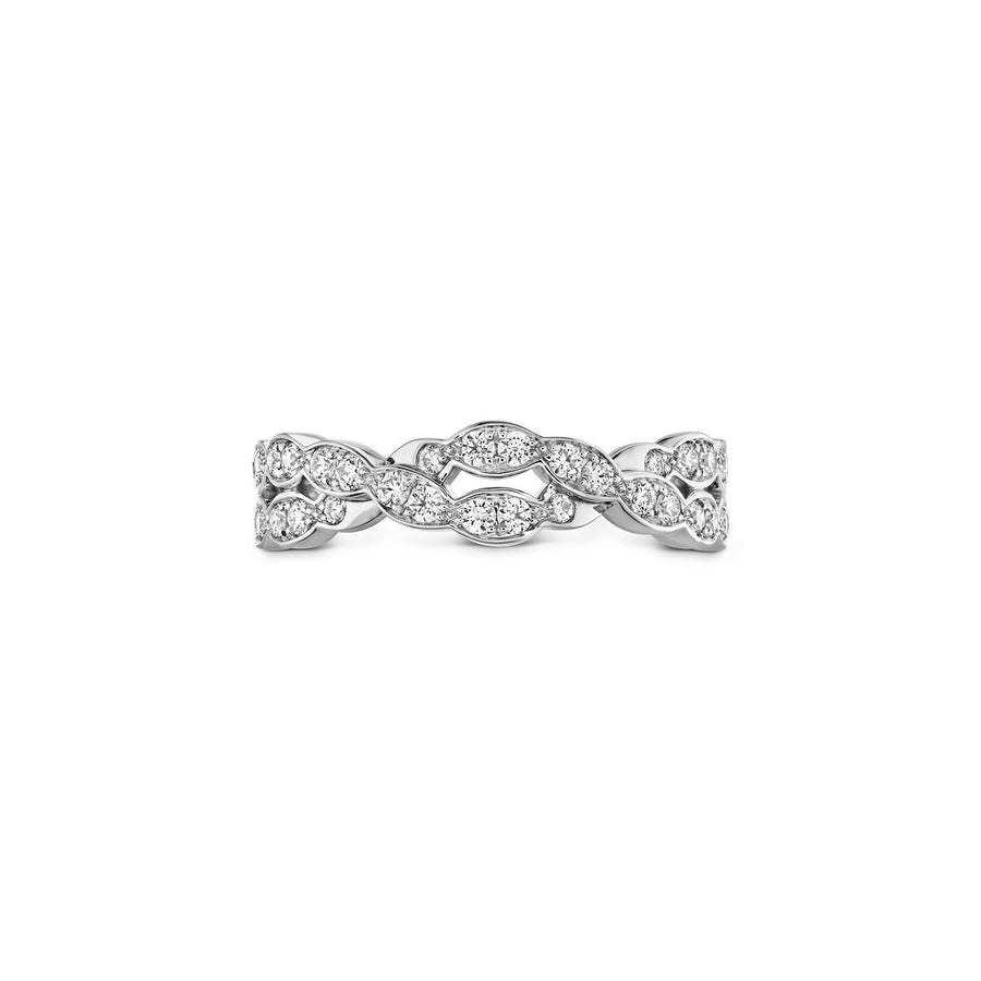 Hearts On Fire Lorelei Floral Diamond Double Twist Band -