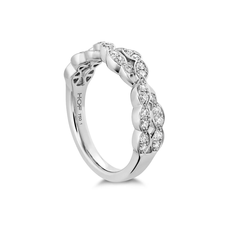 Hearts On Fire Lorelei Floral Diamond Double Twist Band-Hearts On Fire Lorelei Floral Diamond Double Twist Band -