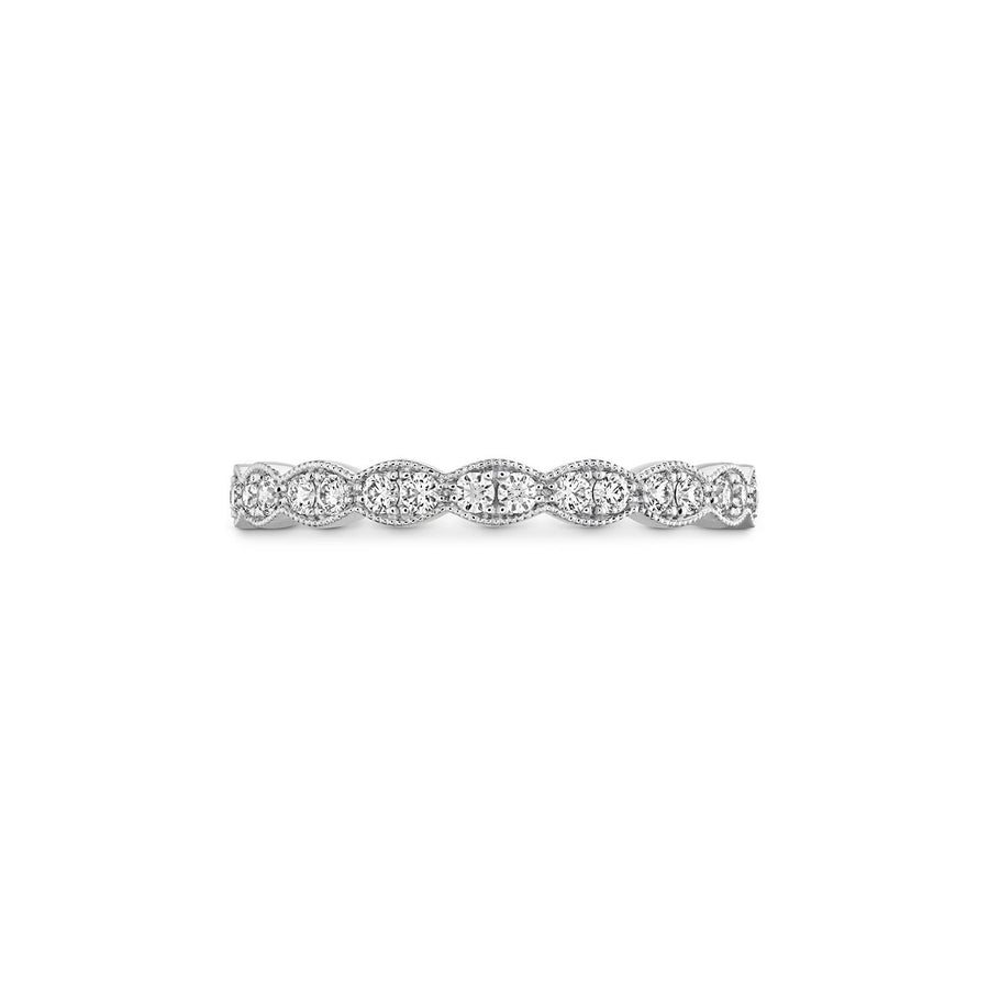 Hearts On Fire Lorelei Floral Milgrain Diamond Band -
