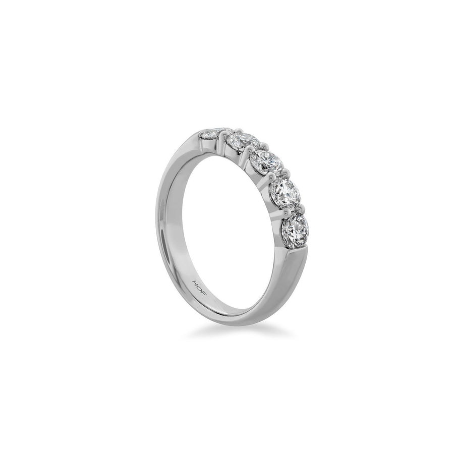Hearts On Fire Signature 5 Stone Band - HBASIG50075PL