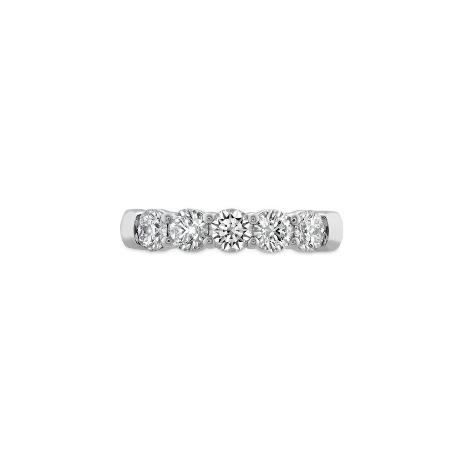 Hearts On Fire Signature 5 Stone Band - HBASIG50075PL