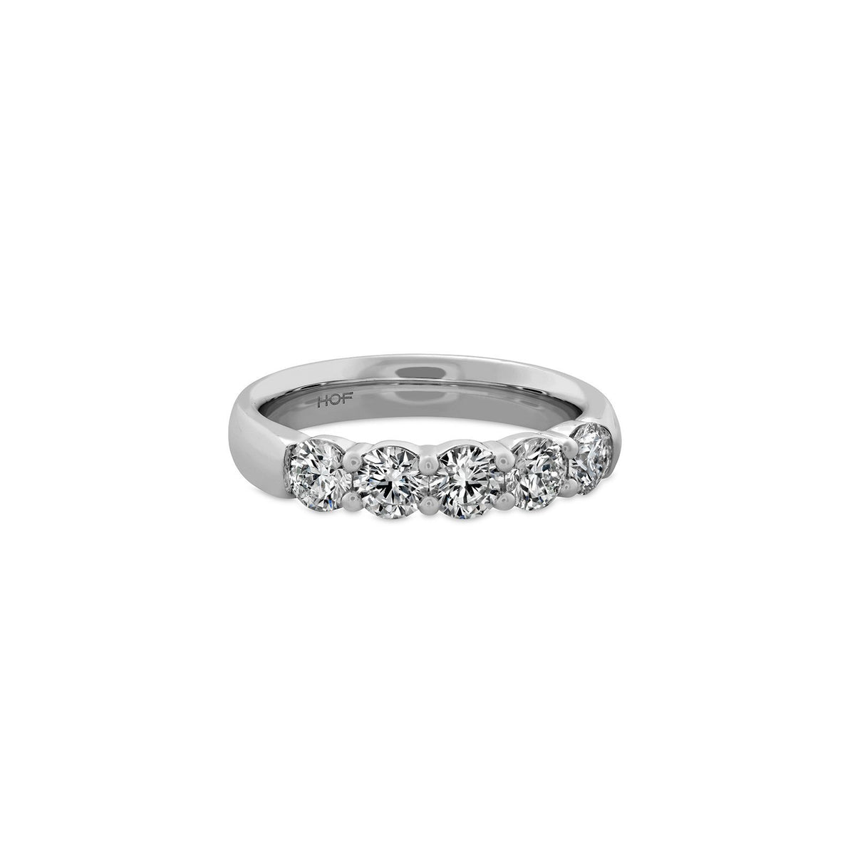 Hearts On Fire Signature 5 Stone Band - HBASIG50075PL