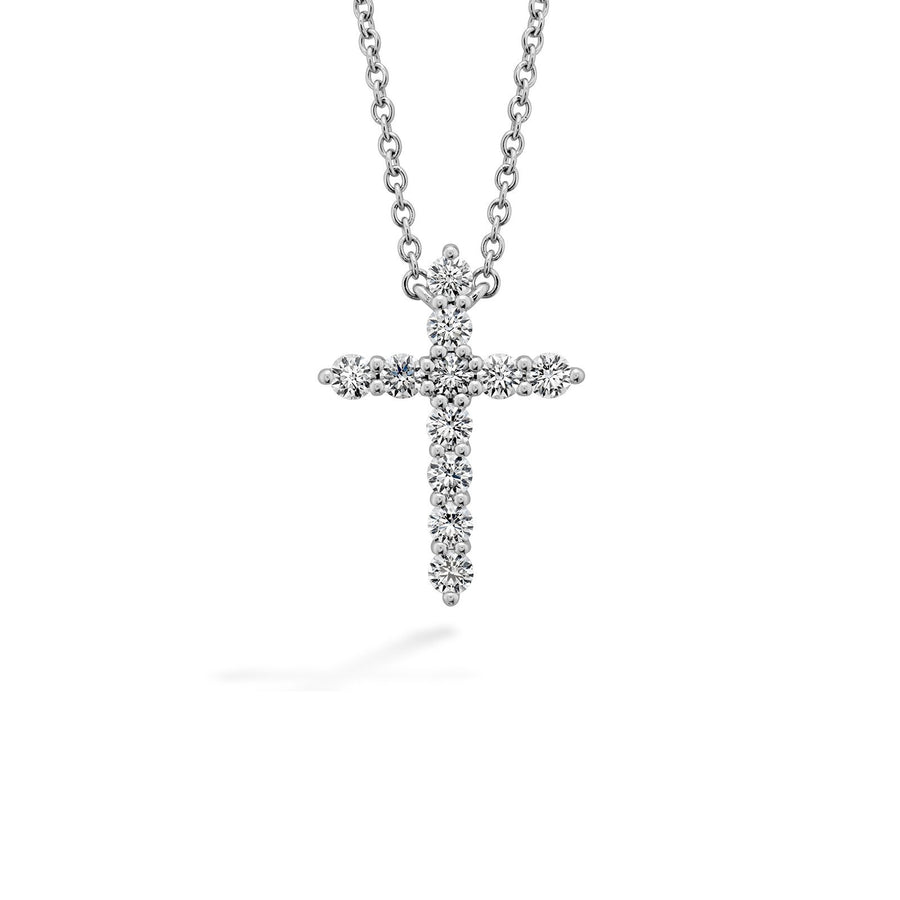 Hearts On Fire Signature Cross Pendant - HFPSIGCR00508W