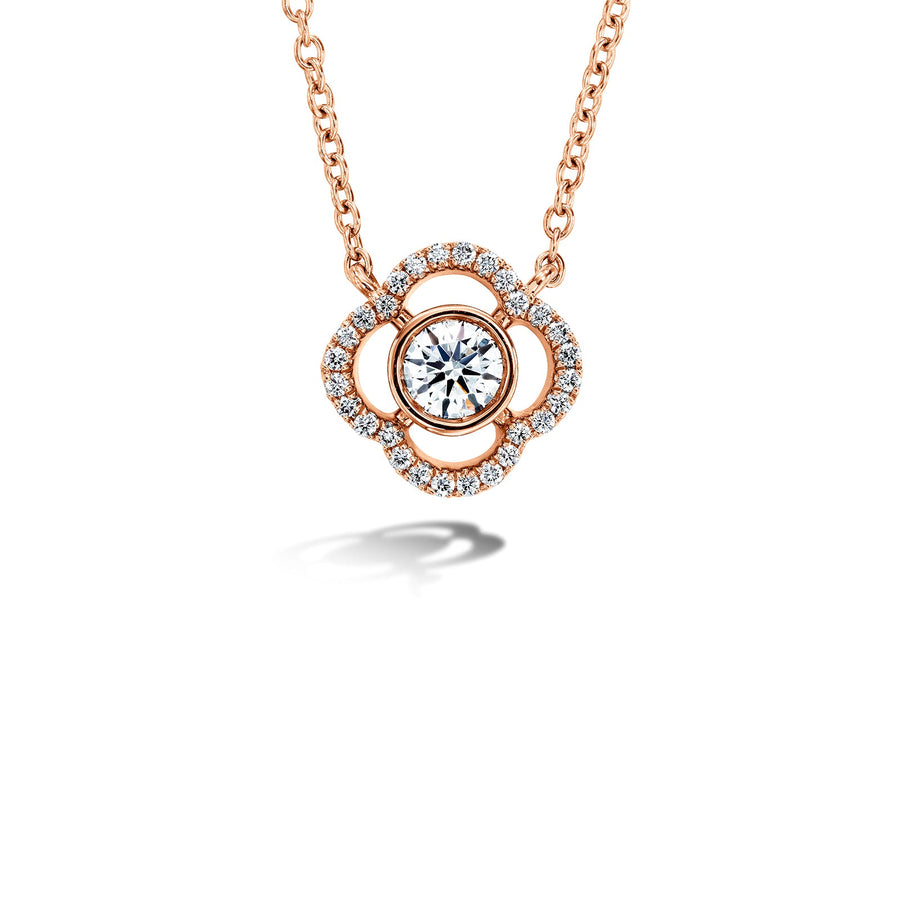 Hearts On Fire Signature Petal Bezel Pendant - HFPSIGPB00308R-C