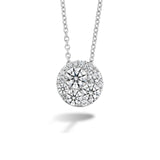 Hearts On Fire Tessa Diamond Circle Pendant Necklace-Hearts On Fire Tessa Diamond Circle Pendant - HFPTESC00518W - Hearts On Fire Tessa Diamond Circle Pendant Necklace in 18 karat white gold.
