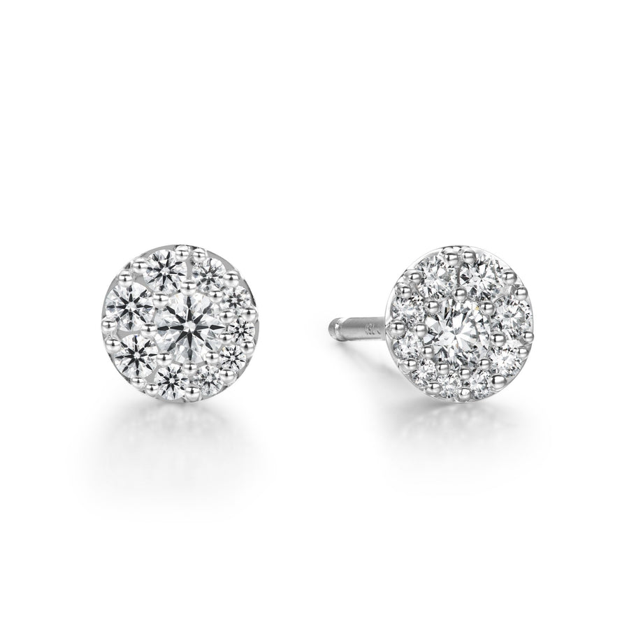 Hearts On Fire Tessa Diamonds Circle Earrings - HFETESC00508W- Hearts On Fire Tessa Diamonds Circle Earrings in 18 karat white gold.