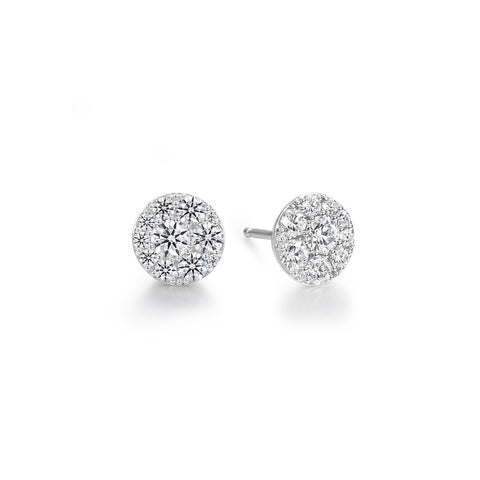 Hearts On Fire Tessa Diamonds Circle Earrings-Hearts On Fire Tessa Diamonds Circle Earrings in 18 karat white gold.