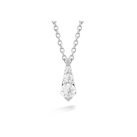 Hearts On Fire Triplicity Drop Diamond Necklace-Hearts On Fire Triplicity Drop Diamond Necklace -