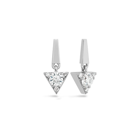 Hearts On Fire Triplicity Triangle Drop Earrings -