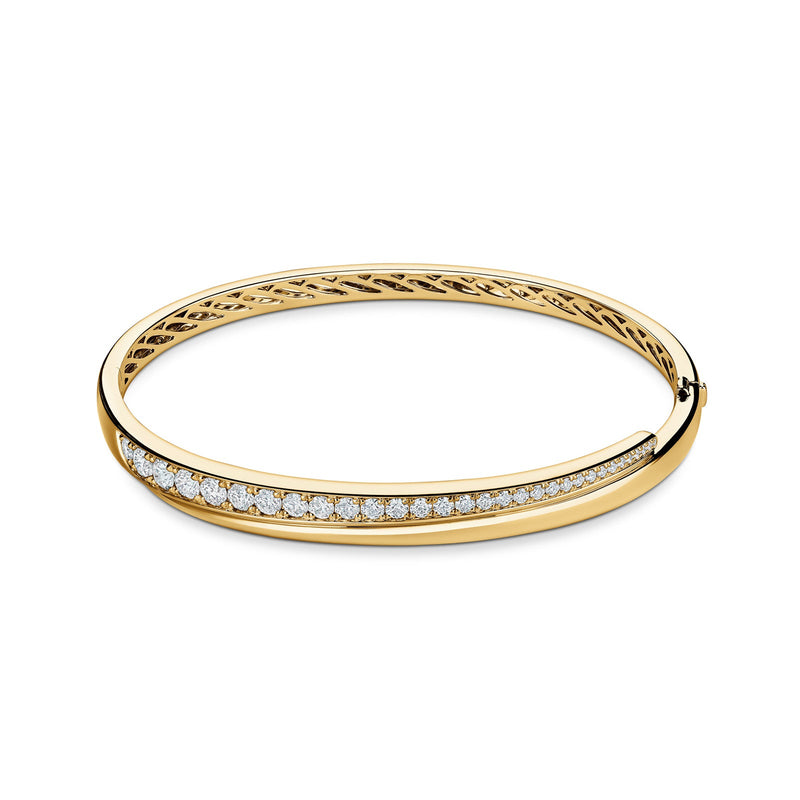 Hearts on Fire Vela Crossover Bangle-Hearts on Fire Vela Crossover Bangle - UU2644-Y